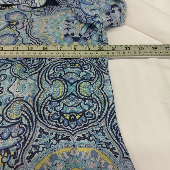 Coldwater Creek Paisley Button Down Blouse Paisley Large - Picture 3 of 4